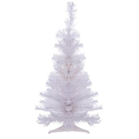 THE PERFECT The Perfect PVC-2W 2 ft. PVC Christmas Tree; White PVC-2W